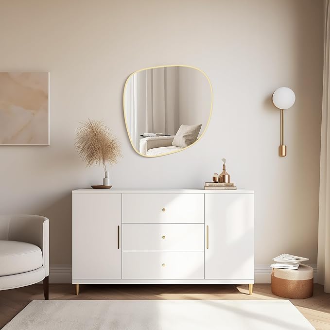 WallBeyond Asymmetrical Mirror, Irregular Wall Mirror, Wall Mirrors Decorative - Image 4