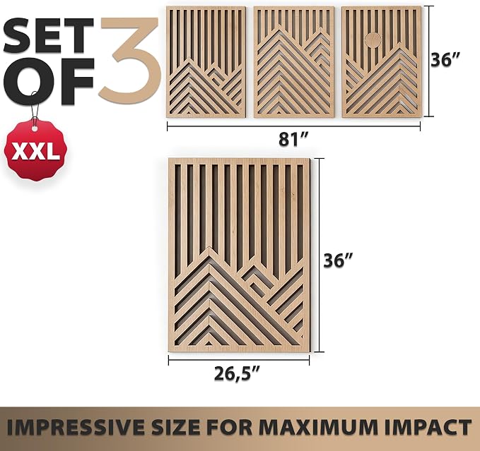 qmmp Modern Wooden Wall Sculptures - Image 4