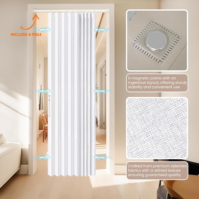 AJAZZ Blackout Magnetic Door Curtain - Image 9