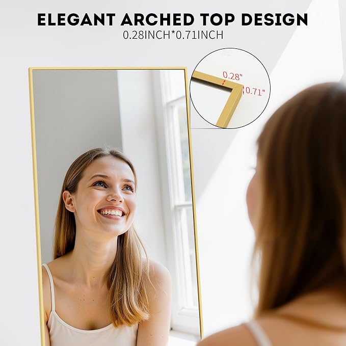 Simple Deluxe Full Length Mirror, - Image 5