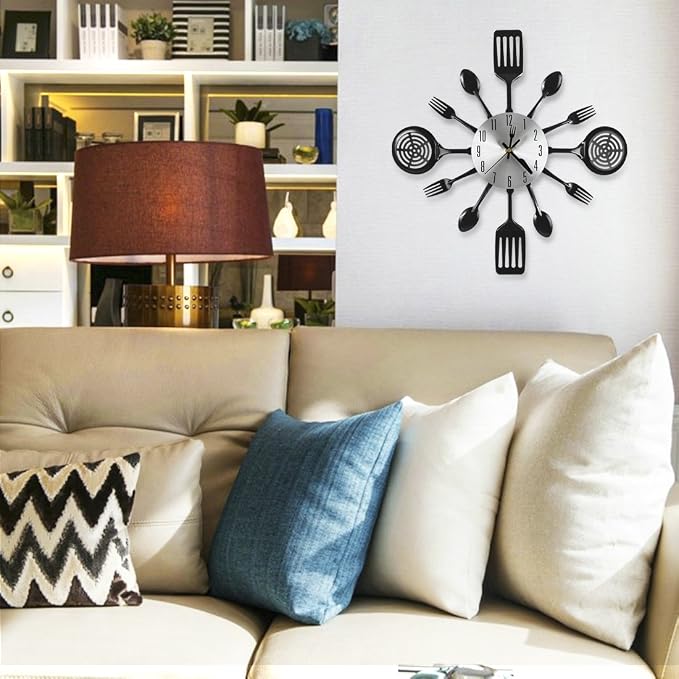 16 Inch Cutlery Kitchen Wall Clocks - Image 7