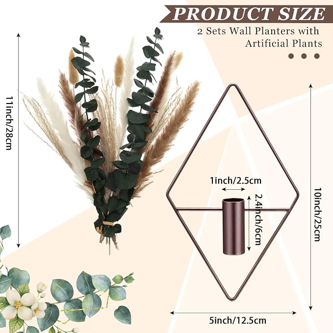 Jexine 4 Pcs Hanging Planters - Image 2