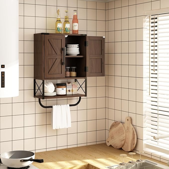 RUSTOWN Farmhouse Rustic Medicine Cabinet - Image 4