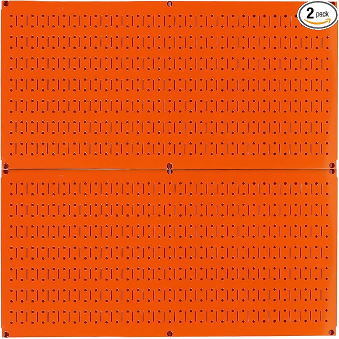 Wall Control Pegboard Rack Horizontal Metal Pegboard Garage Tool Storage Pack by Wall+Control