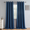 IGEMAEVE Navy Blue Blackout Curtains 96 Inch Length 2 Panels Set, Grommet by IGEMAEVE