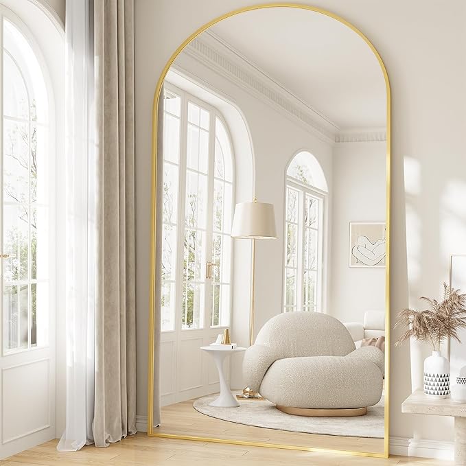 Oversized Full Length Mirror, Room Decor Big Full Body Mirror by WISSMILESHOME