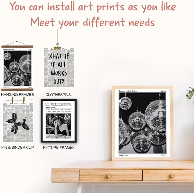 NaZaUK Funky Retro Y2K Wall Art, Prints - Image 4