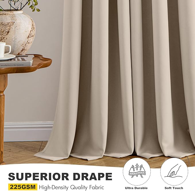 MIULEE Blackout Curtains for Bedroom Living Room 2 Panels, Thermal Insulated - Image 5