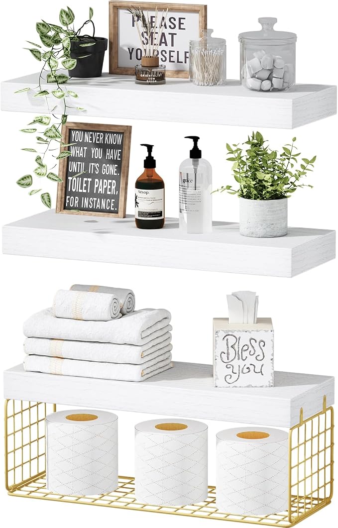 QEEIG Bathroom Shelves Over Toilet by QEEIG