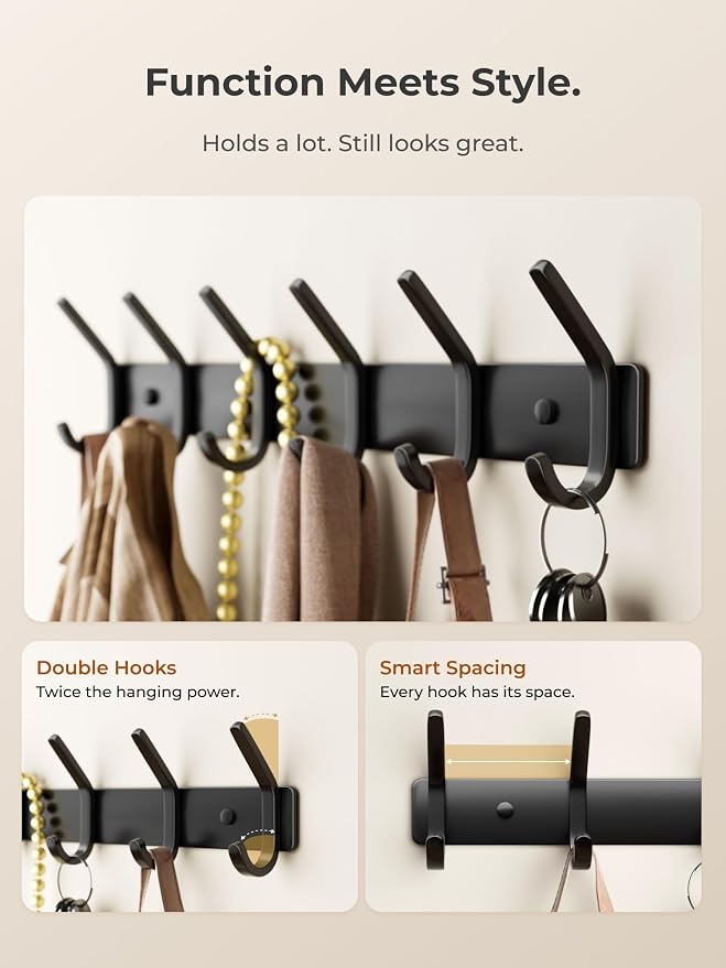 GWAAZXGZ Coat Rack Wall Mount Hooks - Image 4