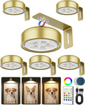 Picture Lights for Wall, Wireless 2000mAh Rechargeable Magnetic LED Puck Lights by ERMTCTSWallLights