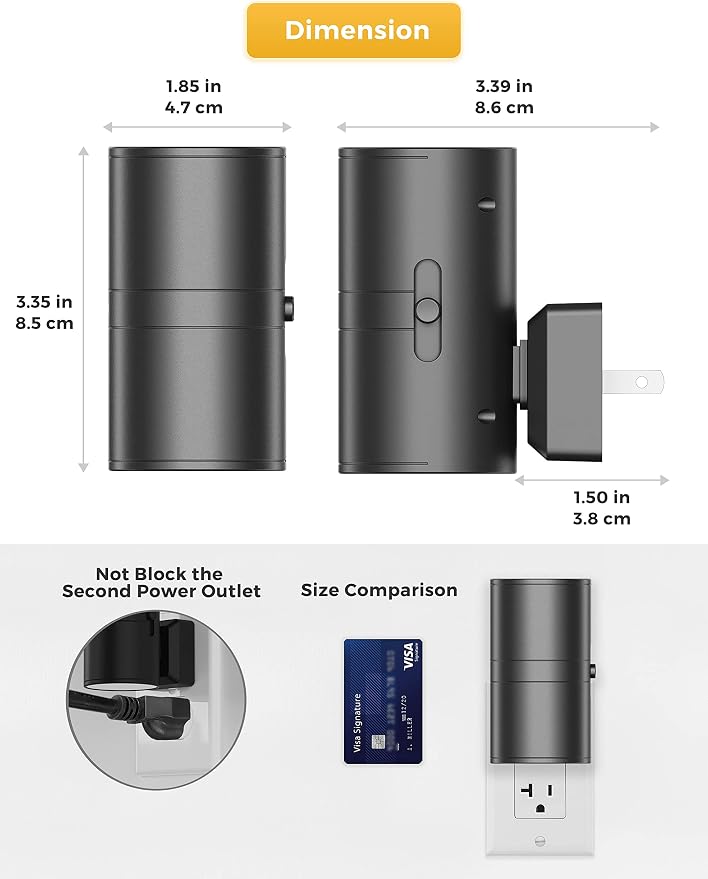L LOHAS LED Blue Night Light, Night Lights Plug into Wall, Dimmable Nightlight - Image 7