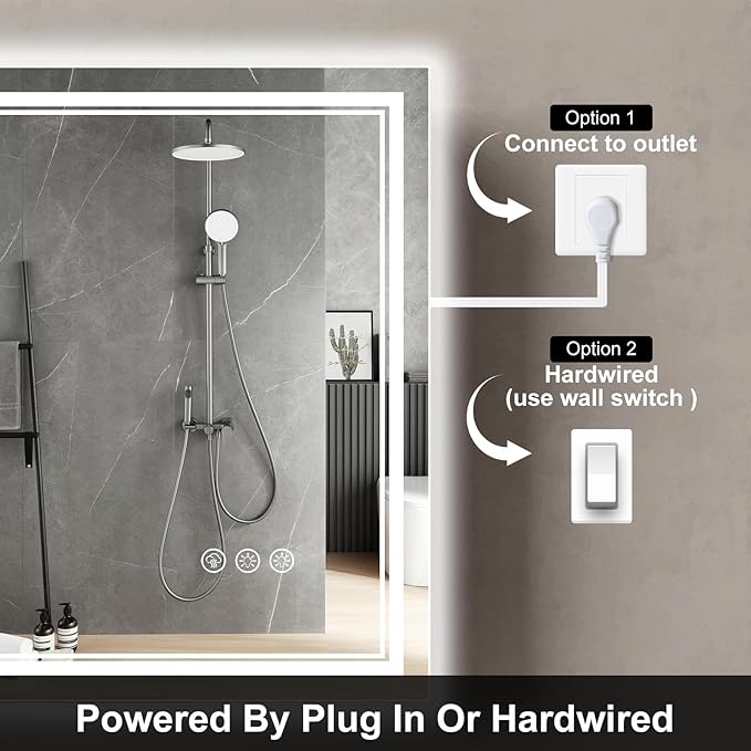 Ratsamee 84x40 Inch LED Bathroom Mirror - Image 6