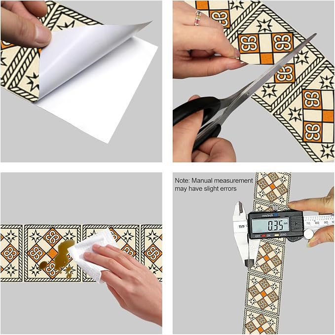 HOMETITUTE Wallpaper Border Peel and Stick Decorative Wall Trim Self Adhesive - Image 8