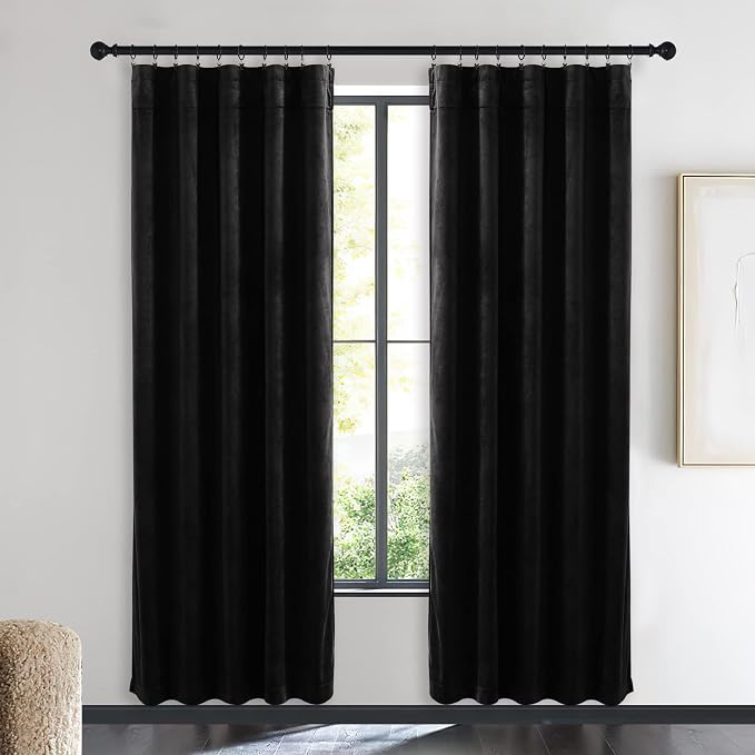 NICETOWN Insulated Black Out Velvet Curtains - Image 2