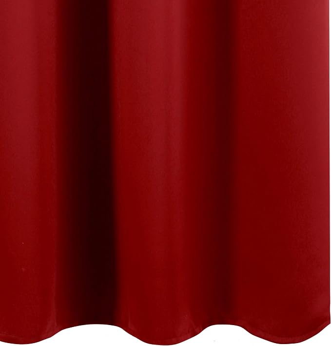 LEMOMO Red Thermal Blackout Curtains/52 x 108 Inch/Set of 2 Panels Room - Image 9