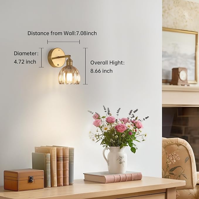Shenmoyl Battery Operated Vintage Wall Sconces - Image 7