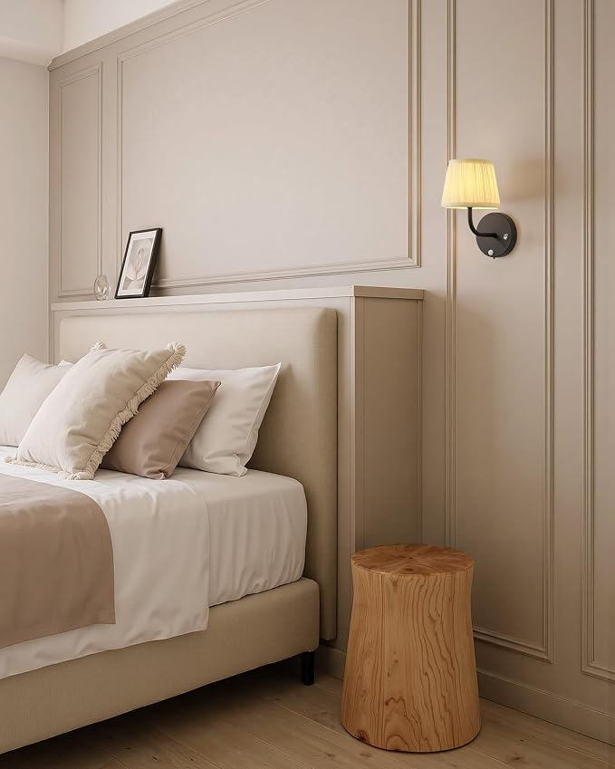PUSU Motion Sensor Black H9.6 inch Small Wall Sconces Set of 2, LED Cordless - Image 9