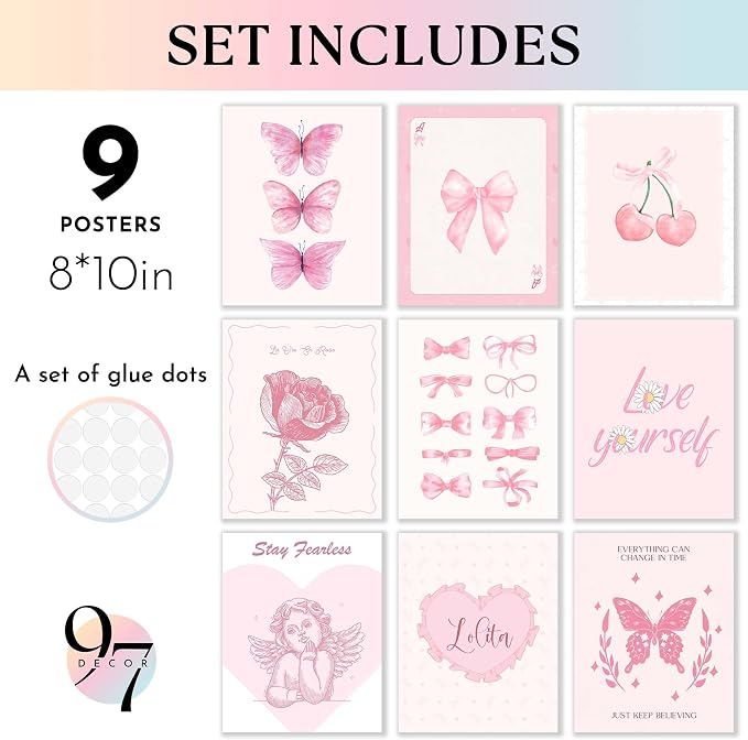 97 Decor Pink Coquette Room Decor Aesthetic - Image 2