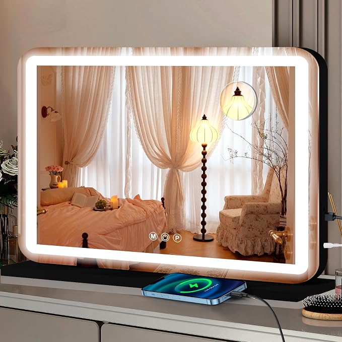 Ratsamee Black 26" x 20" Vanity Mirror by RATSAMEE