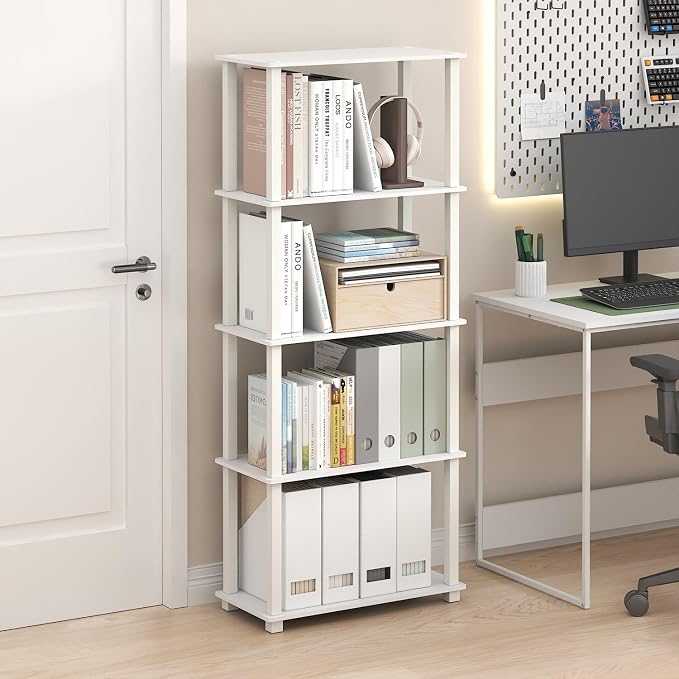Furinno Turn-S-Tube Book Shelf, 5-Tier Toolless Storage Shelves - Image 2