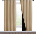 NICETOWN Living Room Completely Shaded Draperies, Privacy Protection & Noise by NICETOWN