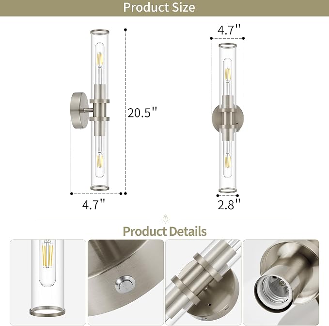 Rechargeable Battery Wall Sconce - Image 6