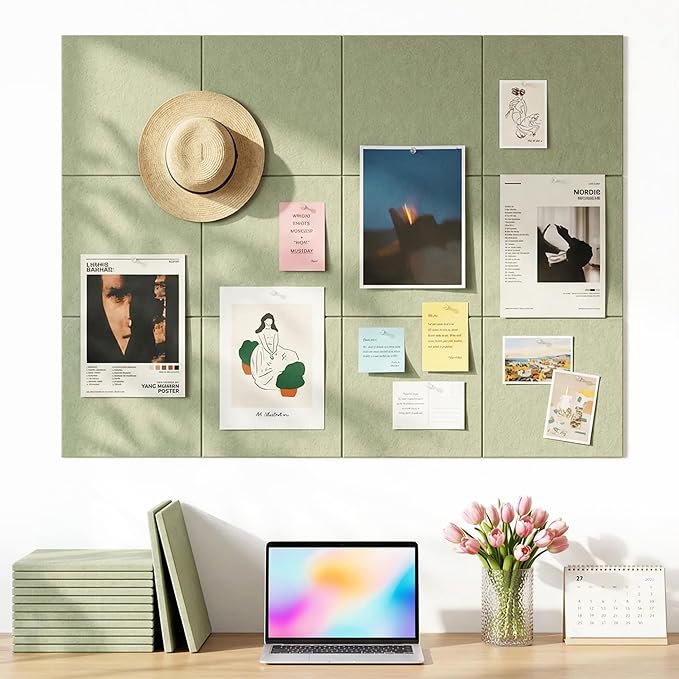 Aothia Felt Bulletin Board Tiles by AothiaSimpleNaturalUnique