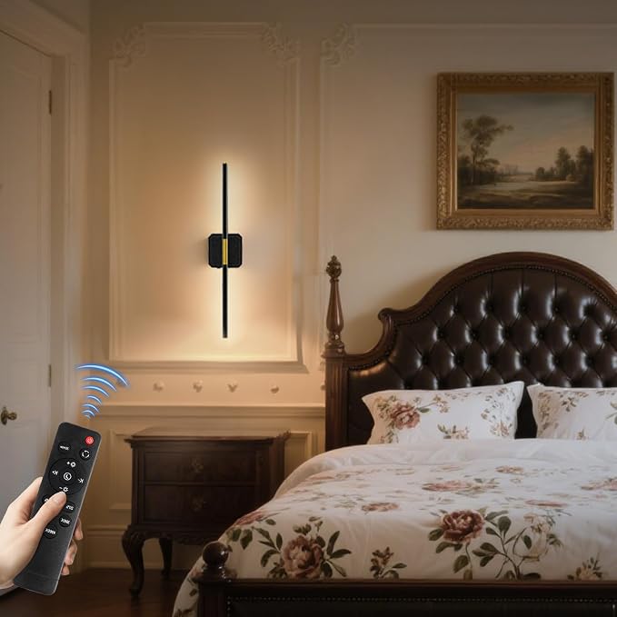 GvvooHome Battery Operated Wall Sconce Detachable 360°Rotate, Wireless Wall - Image 2