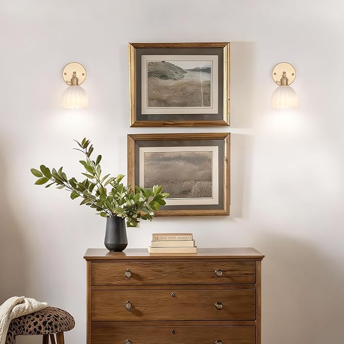 Shenmoyl Vintage Battery Operated Wall Sconce - Image 8