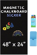 Magnetic Chalkboard Wallpaper Peel and Stick 48" x 24", Self-Adhesive by HeatPomelo