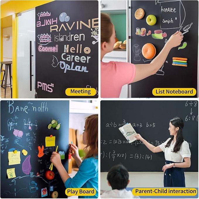 Magnetic Chalkboard Contact Paper, Magnetic Black Board Wall Decal - Image 8