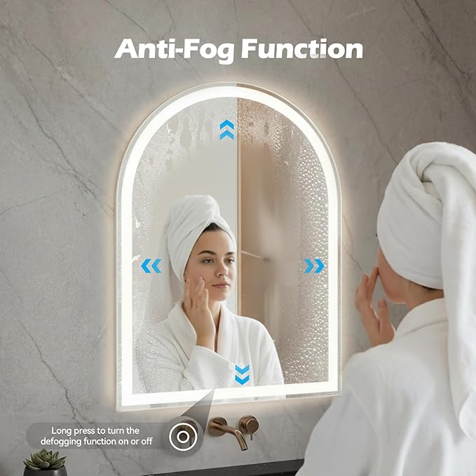 Sweetcrispy 24"×32" LED Bathroom Mirror - Image 4