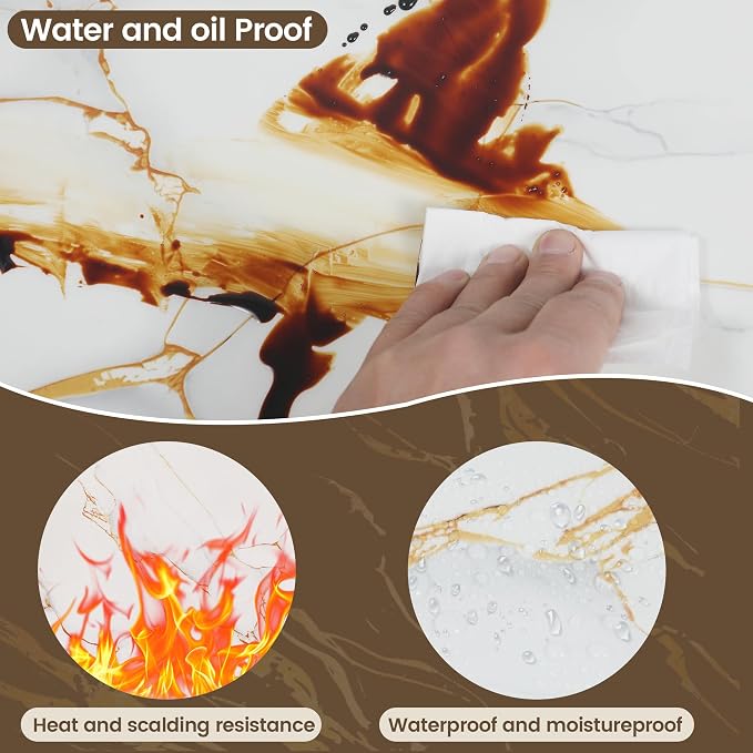 KASARO Peel and Stick Backsplash Wall Tile, 118 × 47 inch Self-Adhesive Thicker - Image 7
