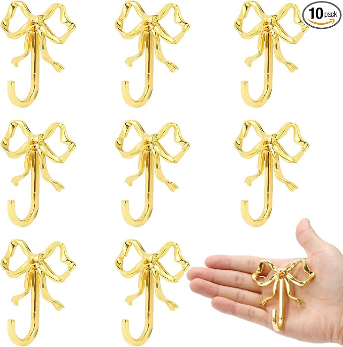 10 Pcs Gold Bow Hooks, Bow Hooks by XHIPY