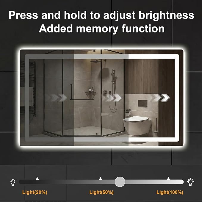 AMOISE LED Bathroom Vanity Mirror - Image 5