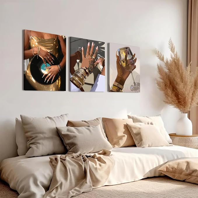 Black Girl Wall Art Set of 3 - Image 6