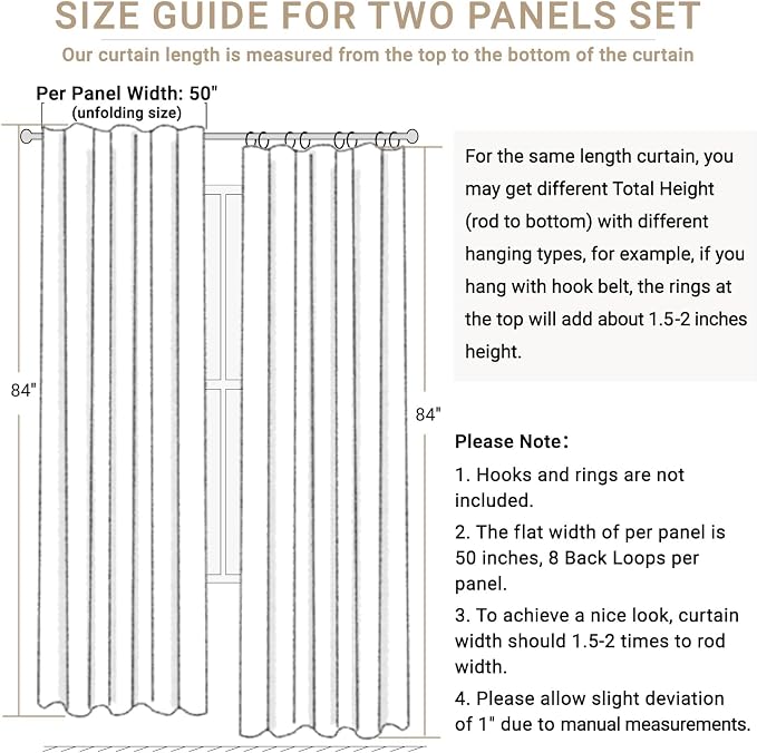100% Blackout Shield Blackout Curtains - Image 7