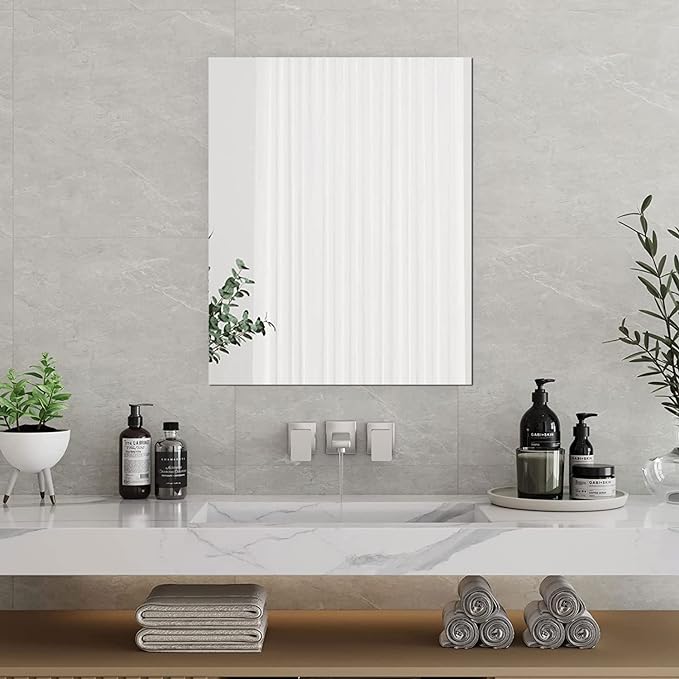 Acrylic Mirror Sheet for Wall, 15.7" x 19.6" Large Rectangular Mirror Tiles - Image 5