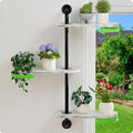 Rotating Window Plant Shelves 3-Tier, Wooden Window Shelf by BUTUNITA