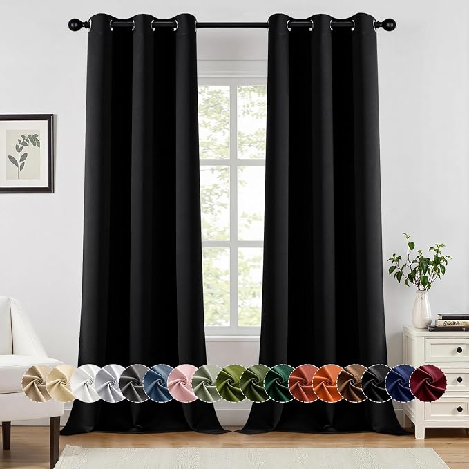 MIULEE Blackout Curtains for Bedroom Living Room 2 Panels, Thermal Insulated by MIULEE