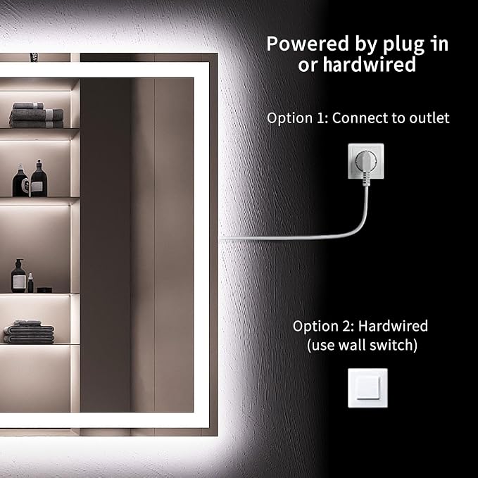LOAAO 24X32 LED Bathroom Mirror - Image 7