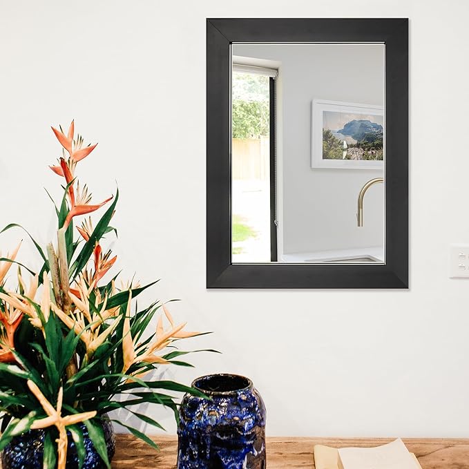Ruomeng Wall Mirror Rectangle Decorative Mirror 12" x 16" - Image 2