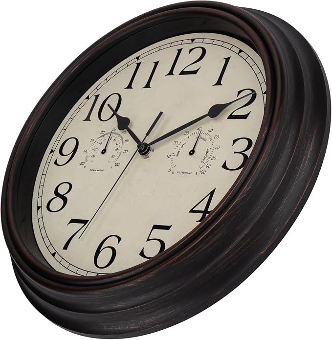 Foxtop Indoor Outdoor Waterproof Wall Clock - Image 8