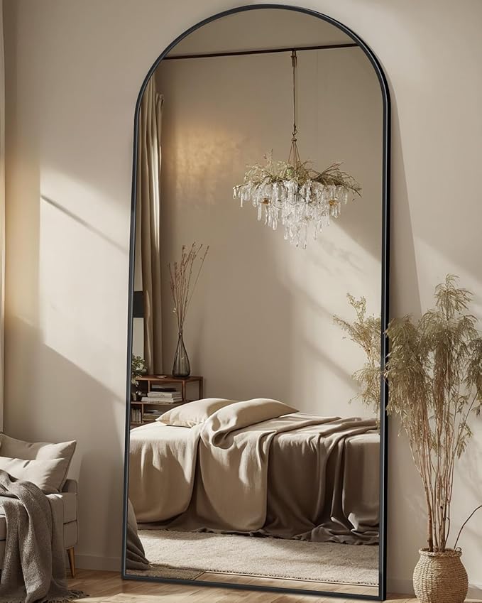 Antok 71" x28” Arched Full Length Floor Mirror, Free Standing/Wall Mount/Leaning by AntokMirror