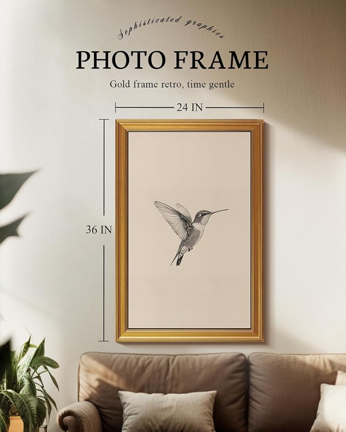 VIYYIEA Vintage Gold Framed Wall Art - Image 5