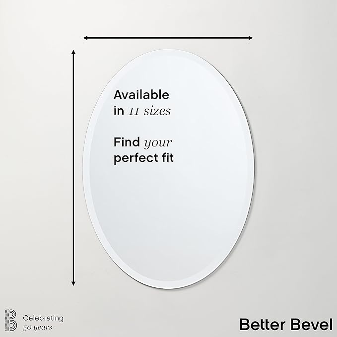Better Bevel Frameless Oval Mirror - Image 5
