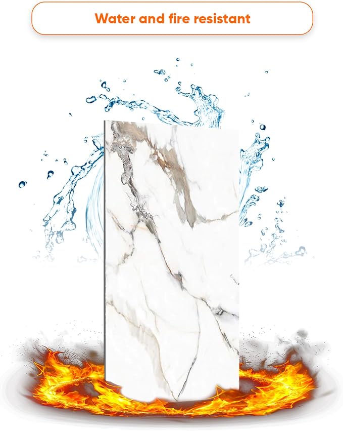 IZODEKOR 4 Pcs 24"x48" PVC Marble Wall Panels - Image 7