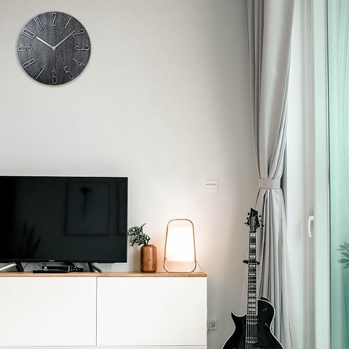 Wall Clock, Silent Clock, Wall Clocks Battery Operated， 12 inch Modern Wall - Image 8