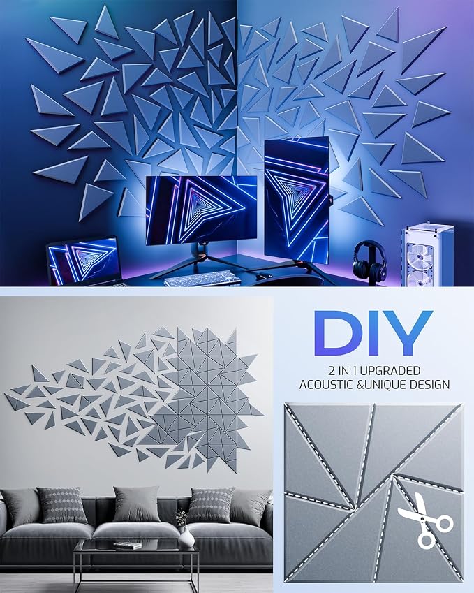 22 Pack Acoustic Panels, Sound Proof Foam Panels - Image 5